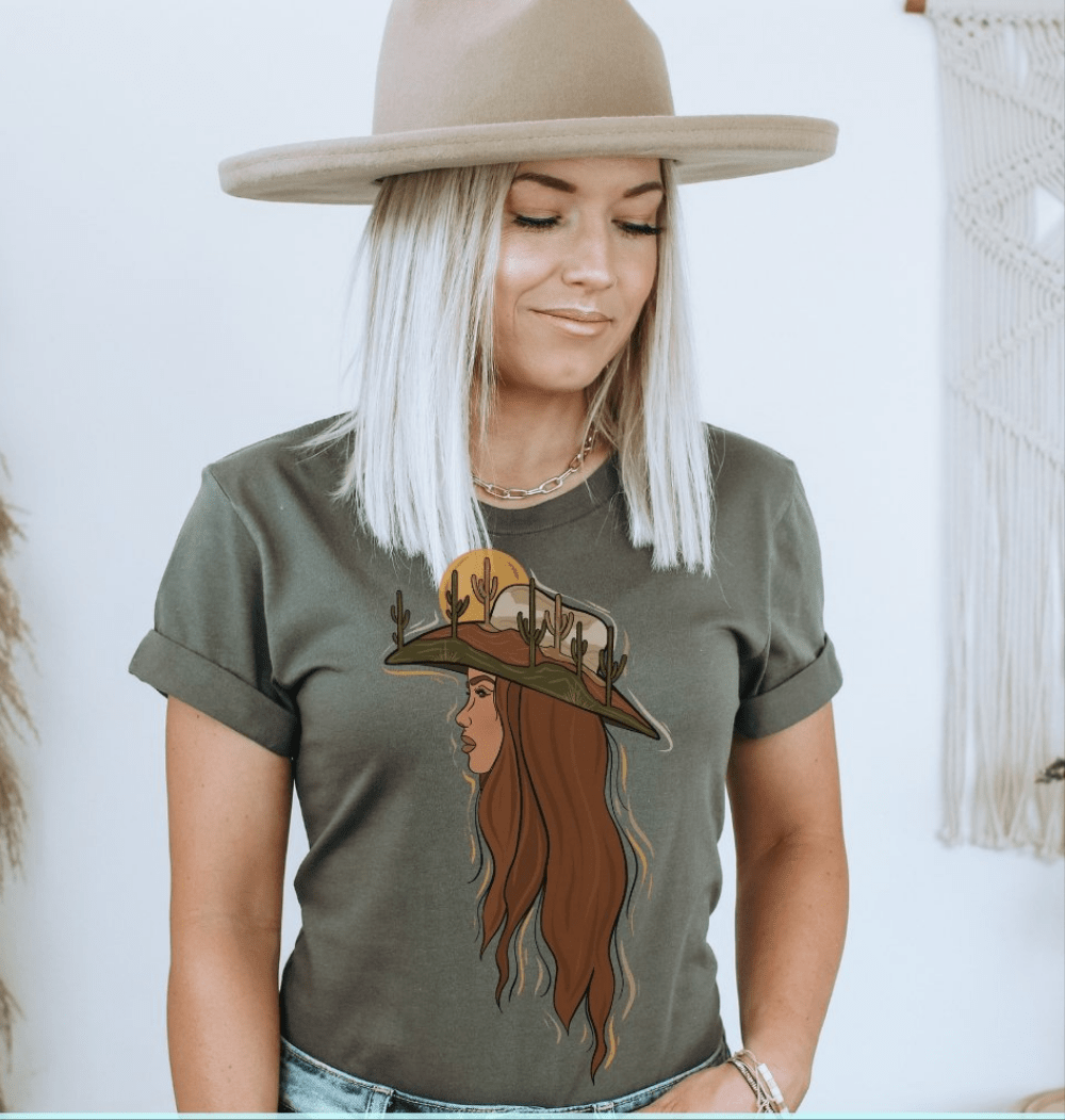 Desert Darling Cowgirl Tee - Desert Darling Brand - Desert Darling Brand