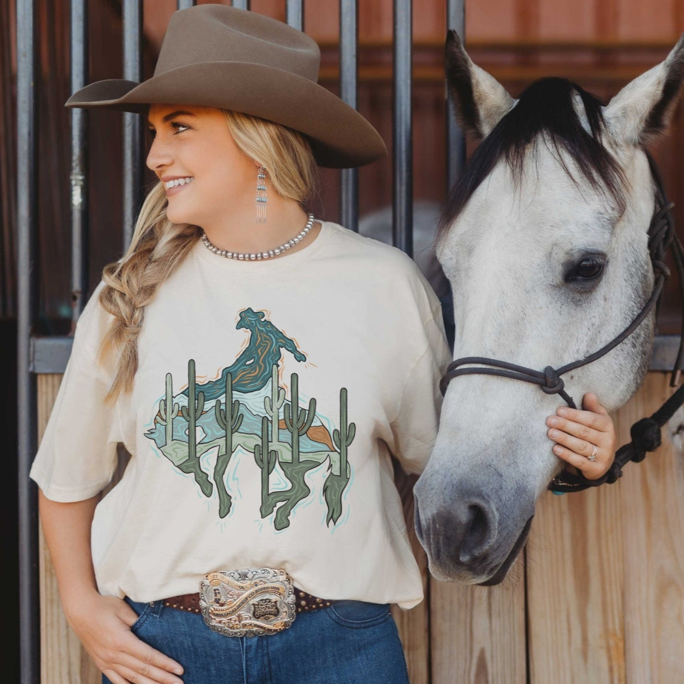 Saguaro Cowboy Tee - Desert Darling Brand - Desert Darling Brand