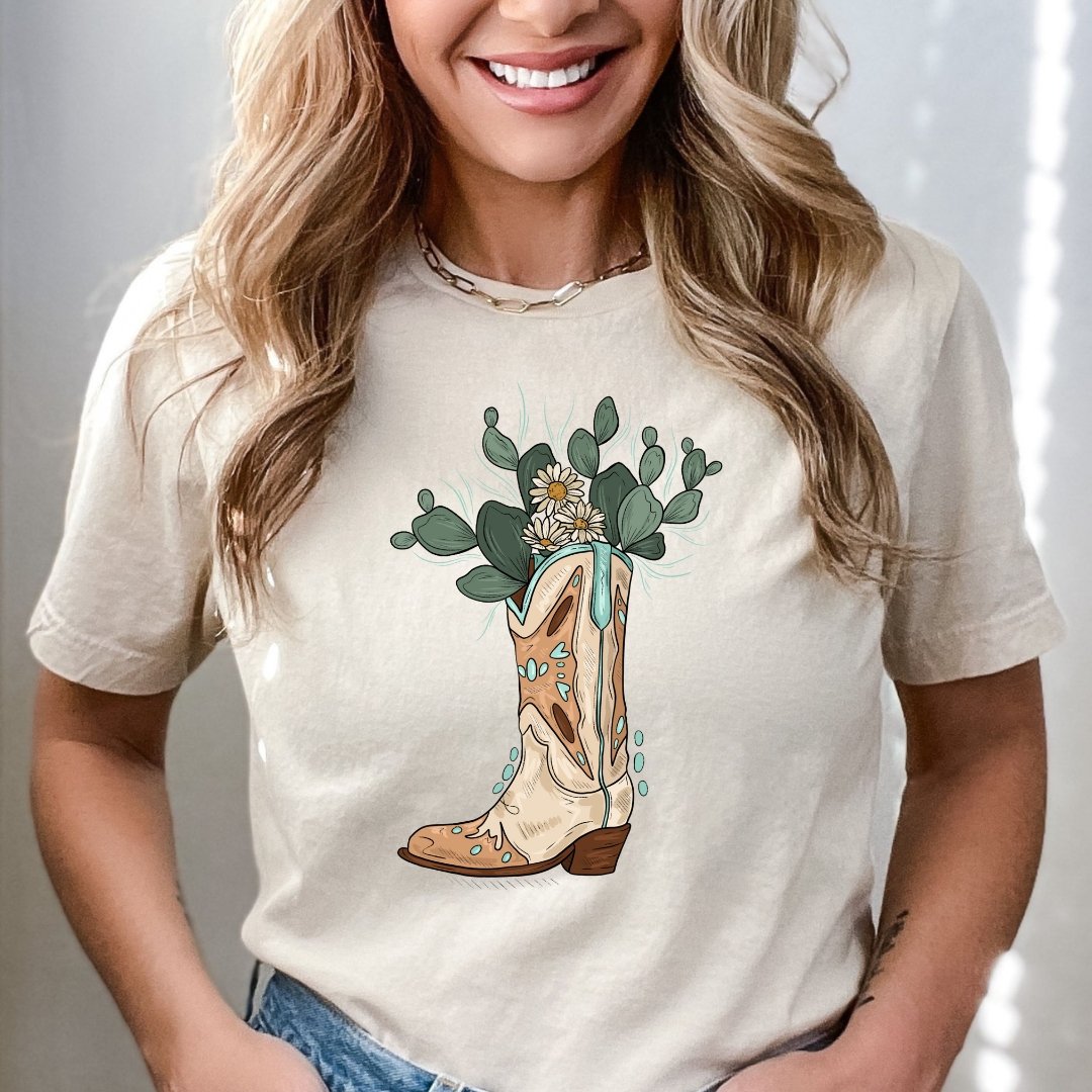 These Boots Tee | Western Graphic Tee - Desert Darling Brand- Desert Darling Brand