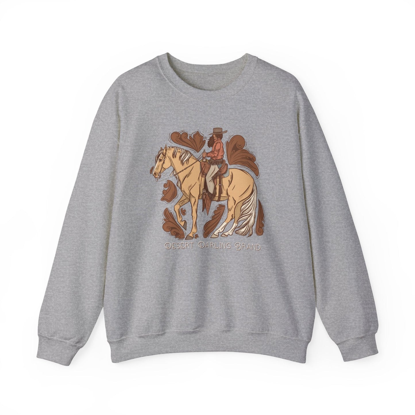 Desert Darling Cowgirl Crewneck Sweatshirt - Printify- Desert Darling Brand