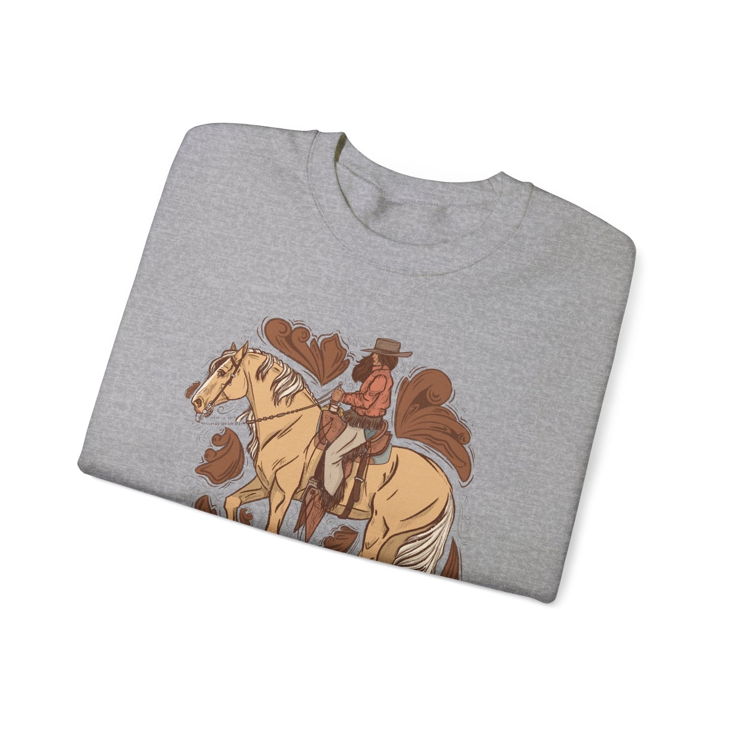 Desert Darling Cowgirl Crewneck Sweatshirt - Printify- Desert Darling Brand