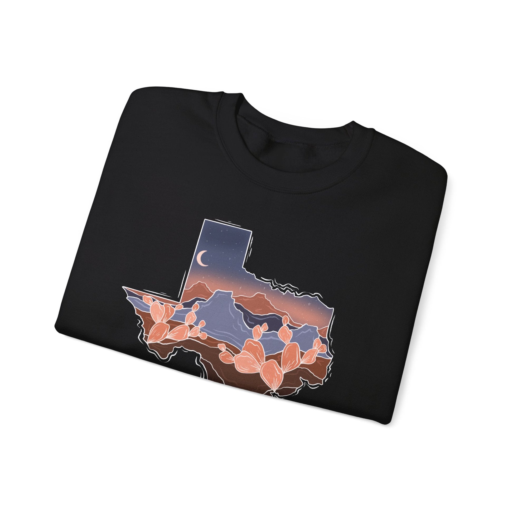 Stars Over Texas Crewneck Sweatshirt - Printify- Desert Darling Brand