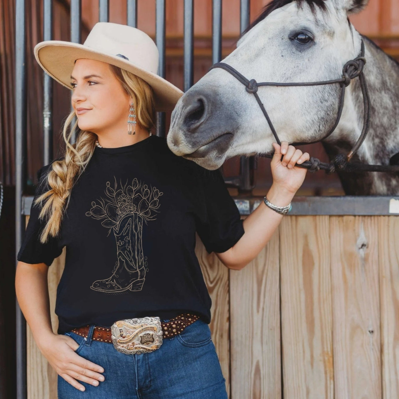 These Boots Outline Tee - Desert Darling Brand - Desert Darling Brand