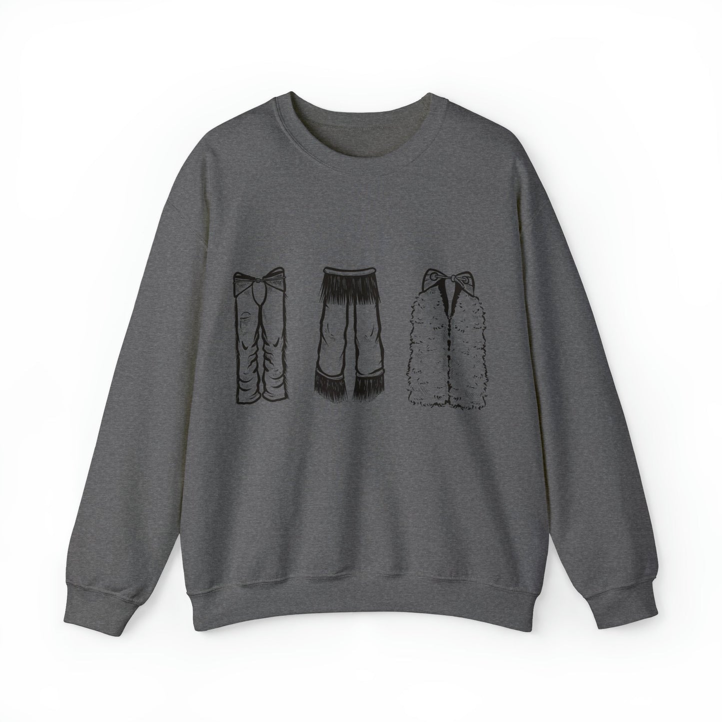 Chaps Crewneck Sweatshirt - Printify- Desert Darling Brand