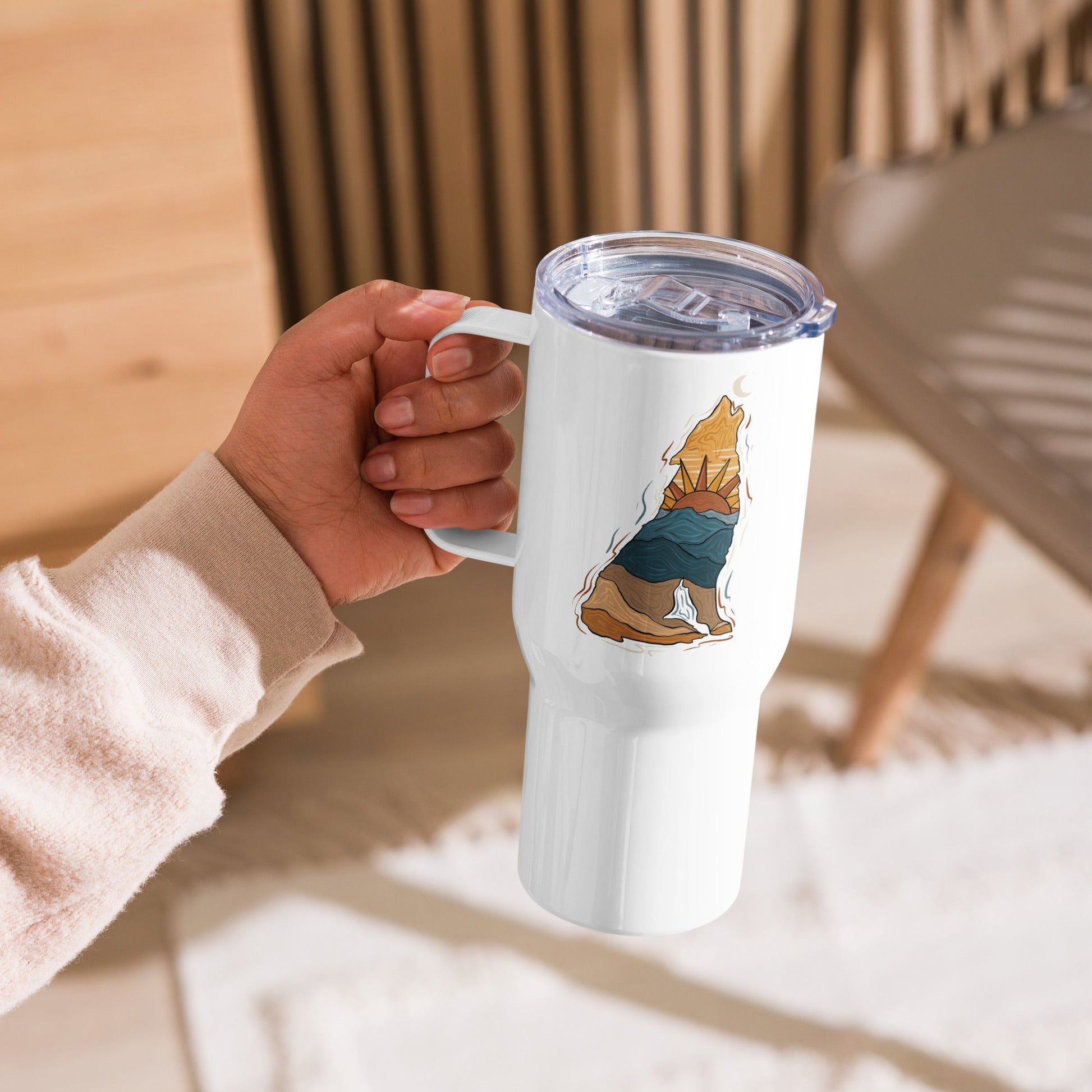 Coyote Travel Mug - Desert Darling Brand- Desert Darling Brand