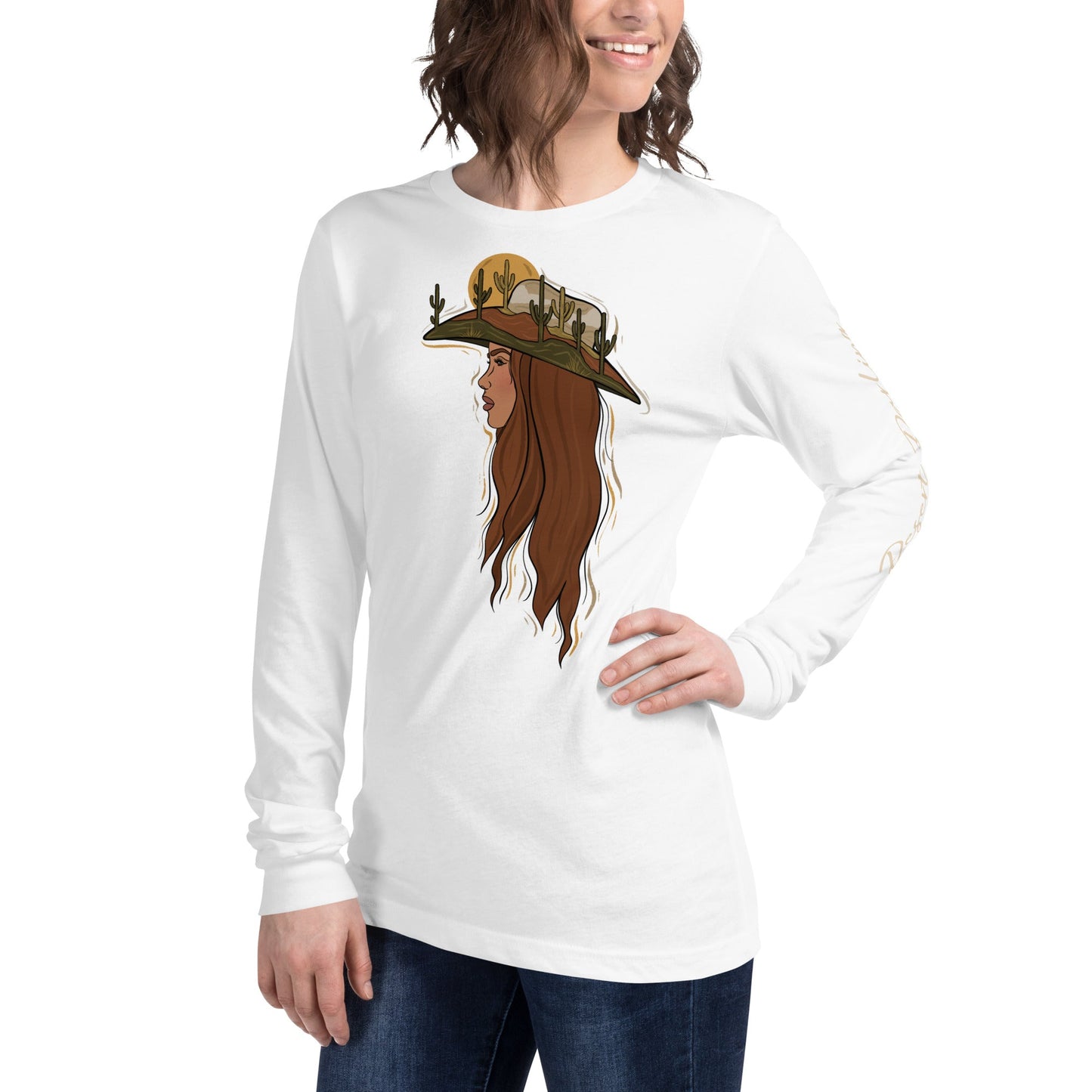 Desert Darling Cowgirl Long Sleeve Tee - Desert Darling Brand- Desert Darling Brand