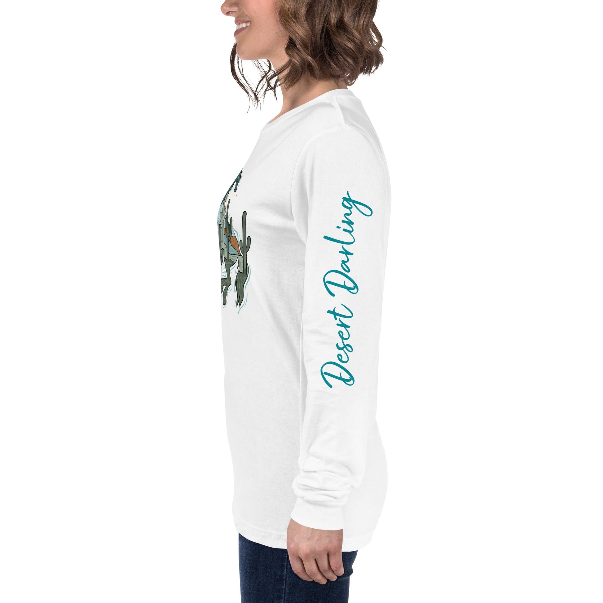 Saguaro Cowboy Long Sleeve Tee - Desert Darling Brand- Desert Darling Brand