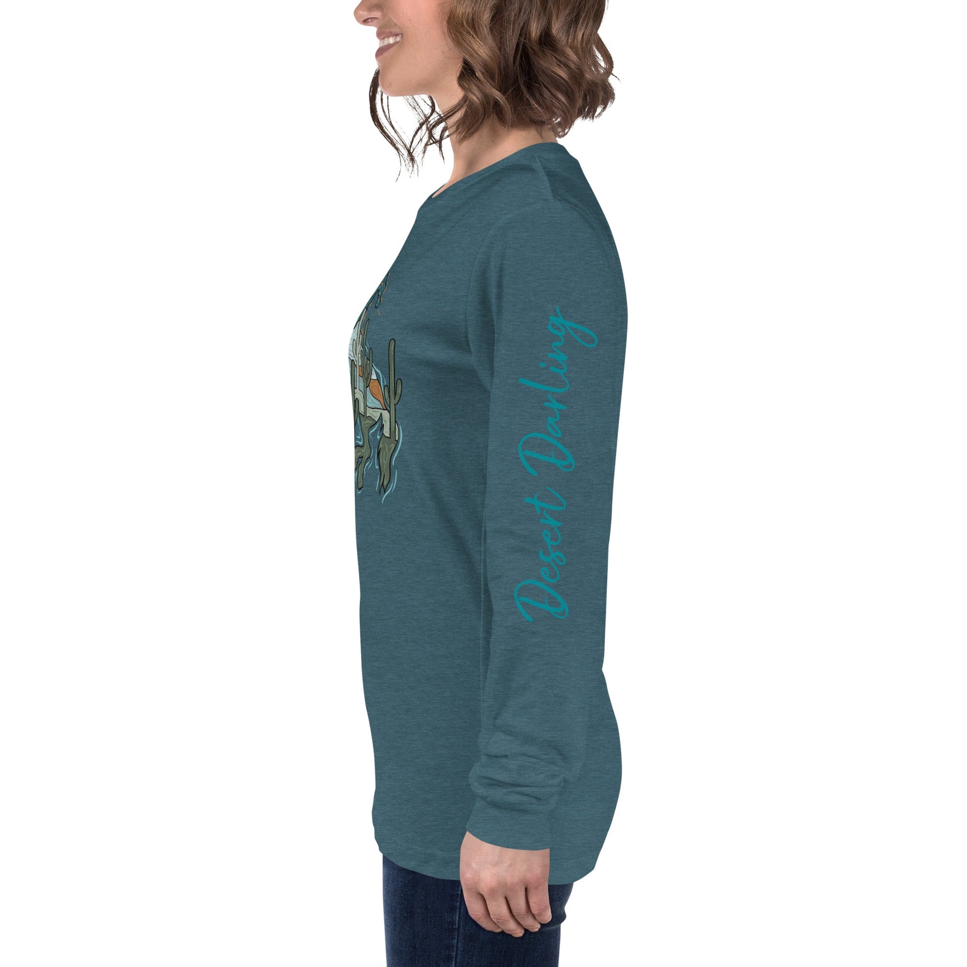 Saguaro Cowboy Long Sleeve Tee - Desert Darling Brand- Desert Darling Brand