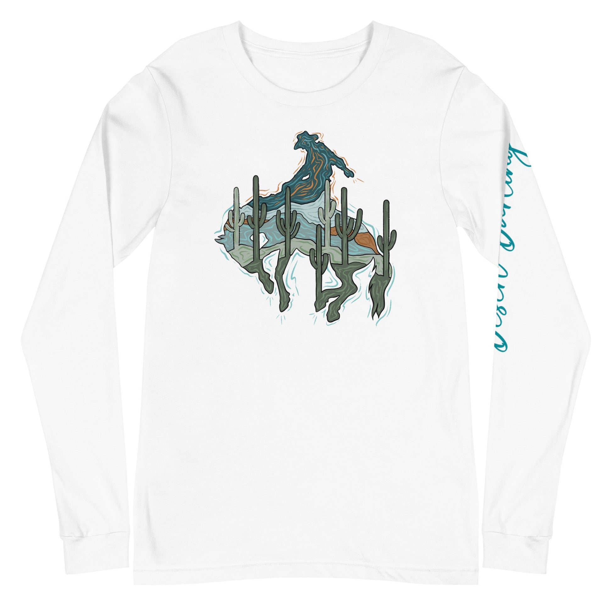 Saguaro Cowboy Long Sleeve Tee - Desert Darling Brand- Desert Darling Brand