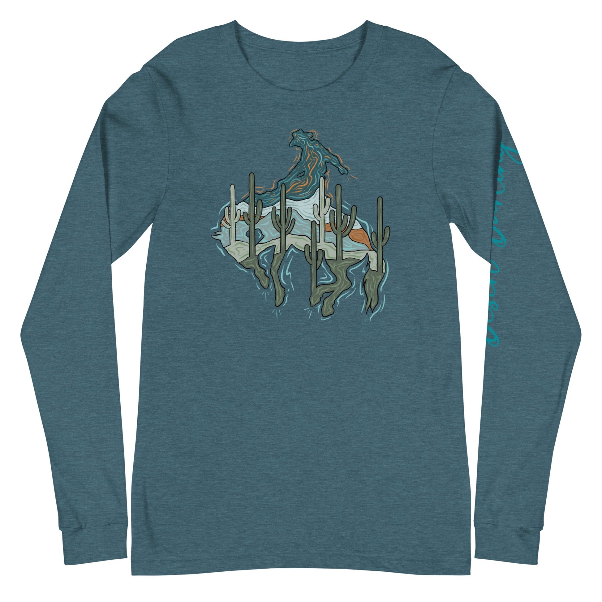 Saguaro Cowboy Long Sleeve Tee - Desert Darling Brand- Desert Darling Brand