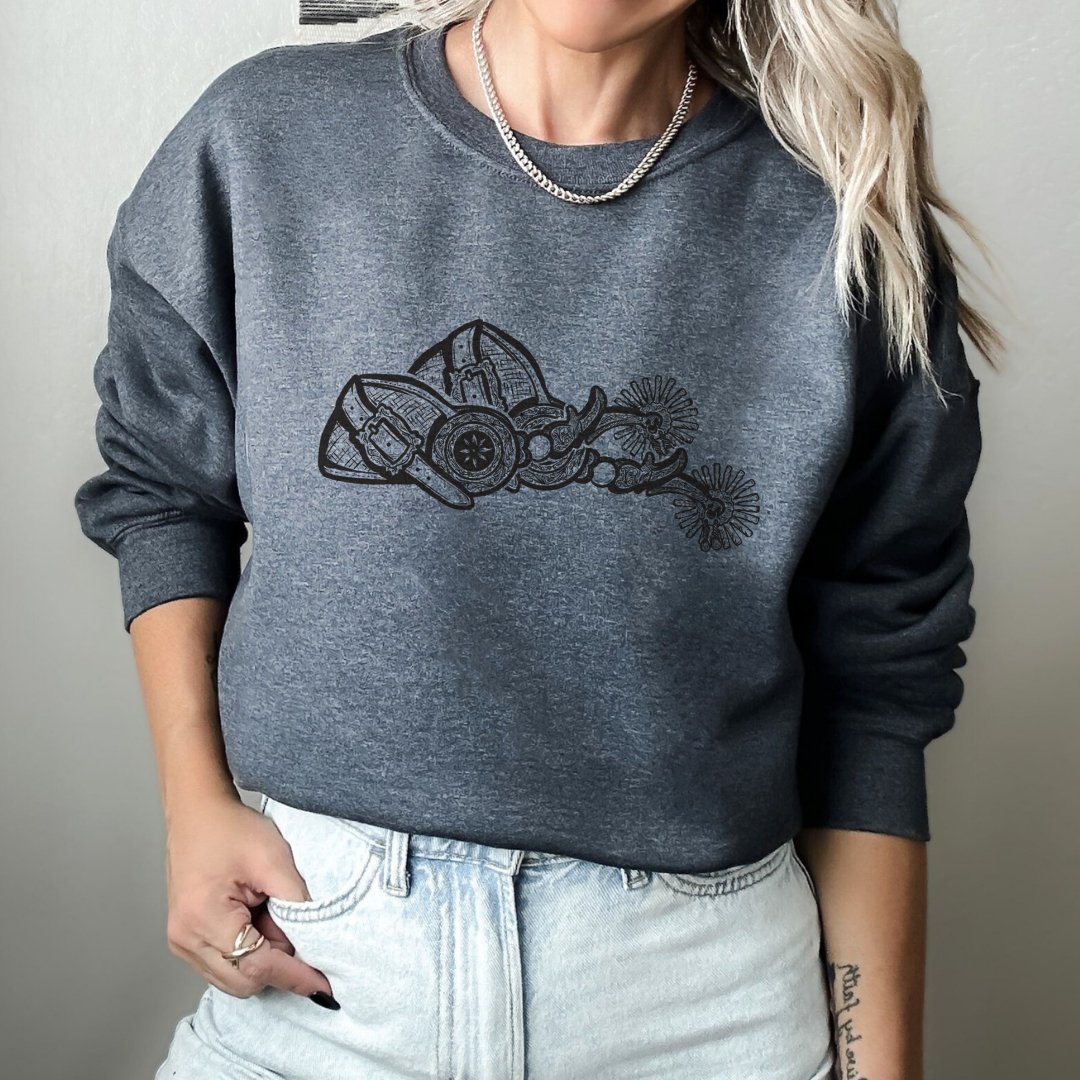 Spurs Crewneck Sweatshirt - Printify- Desert Darling Brand